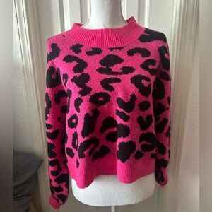Hot link leopard print sweater